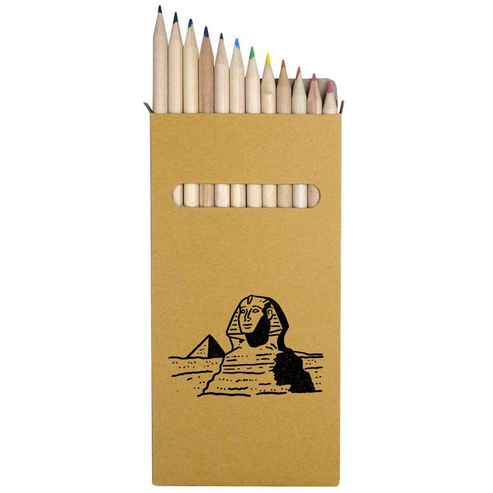 12 x ‘Simple Egypt Landscape’ Long Colour Pencils (PE00094167)