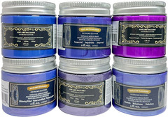 Metallic Acrylic Paint Set,2 Ounces X 6 Assorted Colors, Iridescent Purple and B