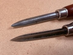 Pair – U J Ramelson Etching Burnisher – 62A Curved Hook & 33 ? Solid Scraper