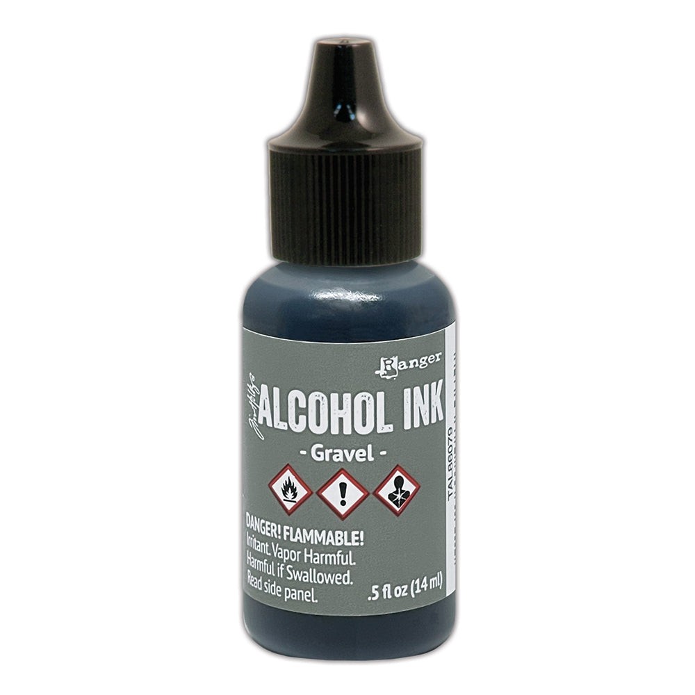 Ranger Tim Holtz Alcohol Ink .5oz – Gravel, TAL86079