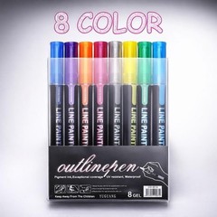 Glitter Markers Pens 8 Color Paint Pens