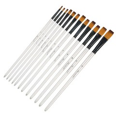 1 Set Nylon Wool Artist Paint Brushes For Watercolour Acrylic Gouache Tool