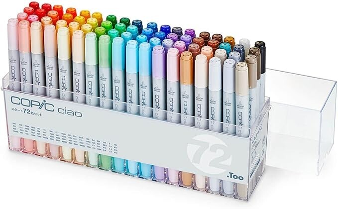Copic Ciao Start 72 Color Set multicolor Illustration Marker Pen NEW JAPAN