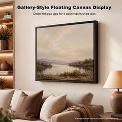 Canvas Floater Frame for Finished Canvas Art, 1.25″ Deep Floating Shadow Gap …