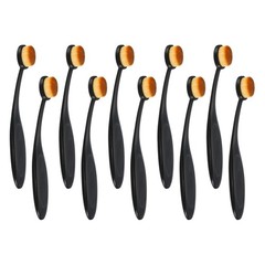 PATIKIL Blending Brushes for Crafts, 5 Pcs 5# Plastic 5.51 x 0.47 inch, Black
