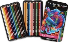 Vibrant 24 Count Premiers in Soft Core Colored Pencils for Artistic Expression