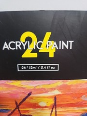 Magicfly Acrylic Paint Set, 24 12ml/0.4 Fl Oz Tubes
