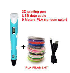 Electronic 3D Printing Pen with 9M PLA Consumables High-Temperature 3D Graffiti