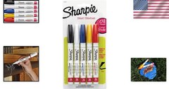 5 Count Fine Point Oil-Based Paint Markers – Ideal for Arts & Crafts Projects