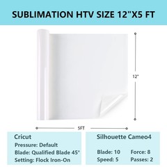 HTVRONT Sublimation HTV for Dark Fabric/Light Fabric – Matte Sublimation Viny…