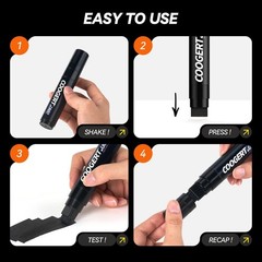 3Pcs Black Jumbo Poster Markers, 15MM Thick Permanent Acrylic Graffiti Marker…