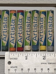 Vintage NOS Artista Oil Pastels No 212 Binney & Smith Co Unused in Box Set of 12