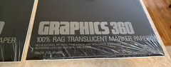 New Bienfang Graphics 360 Rag Translucent Marker Paper Pad 19″x24″ 100 Sheets