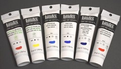 Reds, Yellow & Blues – Lot of 6 x Liquitex Heavy Body Acrylics – Retail $68.77