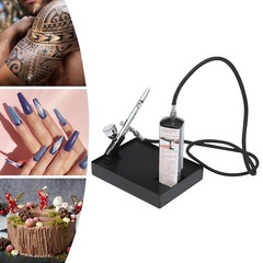Black Portable Air brush Kit Airbrush Kit with Compressor Airbrush Gun Kit