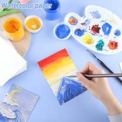 Watercolor Paper 120 Sheets 4 x 6 Inch 140 lb/300 GSM Cold Press White