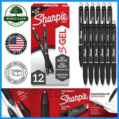Black Gel Ink Pens, Medium Point 0.7mm, Perfect for Journaling and Writing