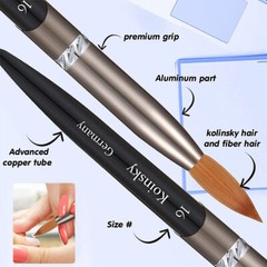 16# Nail Liner Brush – Fine Detail Pen for Acrylic Gel Polish Nail Art Designs