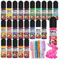SigWong Epoxy Resin Color Pigment – 24 Colors Liquid Dye 24 Colors-6ml