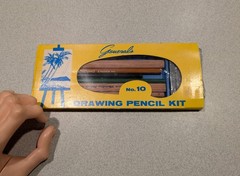 Vintage General Pencil Drawing Kit No. 10 Plus Charcoal New In Box USA Excellent