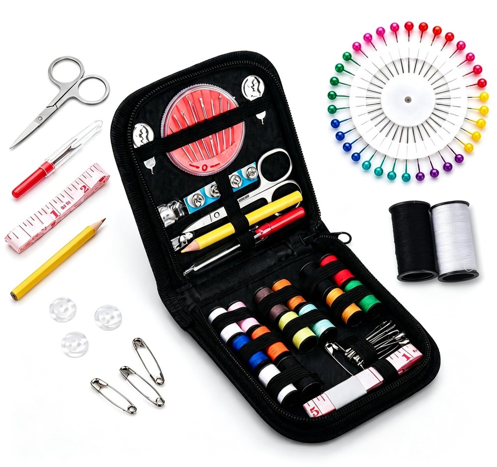 Sewing Kit Small Travel Emergency Mini Needle Thread 14 Spools JANREAY Adults