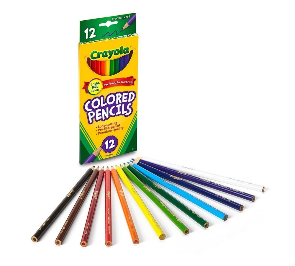 Crayola 12 pre sharpened colored pencil
