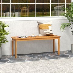 Acacia Wood Outdoor 48″ Long Patio Dining Bench-1 Pieces