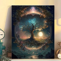 Arttoplus Tree of Life Paint by Numbers Kit for 16X20inch, MT19411-US