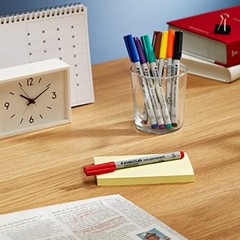 Staetdler Lumograph Non-Permanent Wet Erase 8 Count (Pack of 1) standart Fine