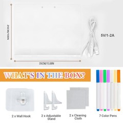 Lumiboard LED Drawing Tablet 13.8×10 Inch Rechargeable 4 Modes 7 Colors