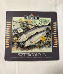 Rexel Derwent Watercolour Pencils 24 Pack Tin Made in Great Britain