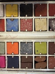 Vintage Pelikan Germany 735 Opaque Watercolor Paint Set Tin 34/36 Colors Profess