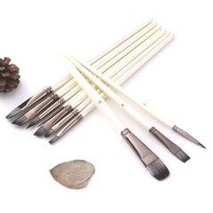 Pennelli 10-Piece Artist Paint Brush Set for Oil, Watercolor & Gouache Painting