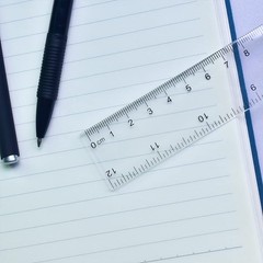Color Transparent Ruler Plastic Rulers – 12 inch, Kids for Blue
