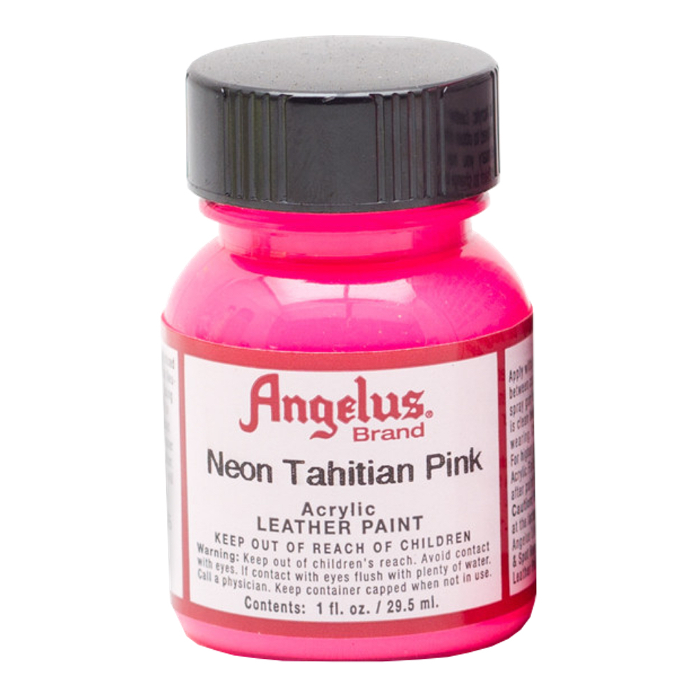 Angelus Leather Paint 1 Oz Neon Tahitian Pink