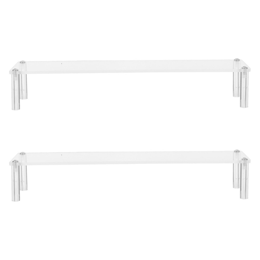 2Pcs Durable Clear Acrylic Hand Rest Bridge for Painting and Detailed Sketching