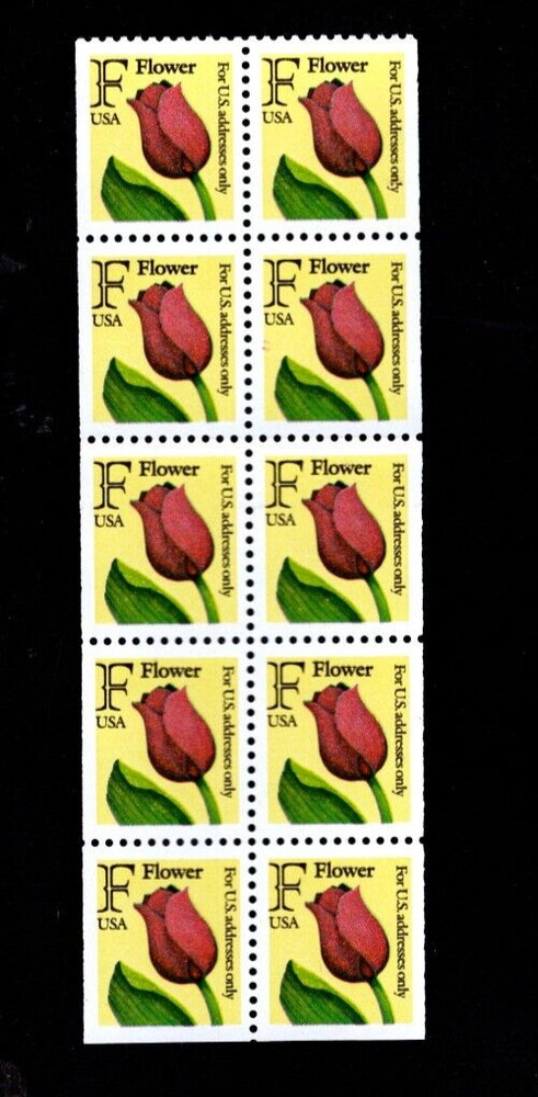 1991 Choice of Flower Booklet or Pane BK182 183 184 185/2519/2527a MNH US Stamps