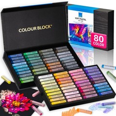 80 Colors Soft Pastel Art Set – Vibrant Chalk Pastels for Drawing & Painting