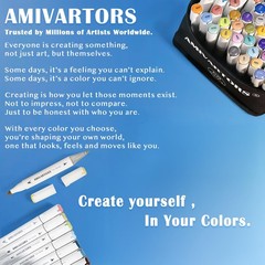 80 Colors Alcohol Markers Dual Tip Set, Chisel & Fine, 2.8g High Ink Capacity…