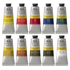 Winsor & Newton Galeria Acrylic Paint, 10 x 2 Fl Oz (Pack of 10), Set 10