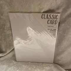 Craft Perfect Weave Textured Classic Card 8.5″X11″ 10/Pkg-Bright White