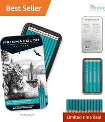Sketching Pencils Turquoise Graphite 12 Pack Medium Leads for Artists Adults