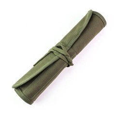 22 Slots Paint Brush Canvas Pouch Roll Up Storage Bag for Acrylic Oil Face Brush