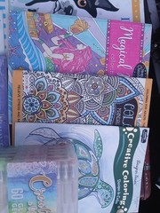 12 Adult Coloring Books And 60 Pack Of Gel Pens