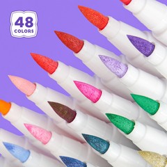 Arrtx 48 Colors Acrylic Marker for Rock Painting, Art Supplies, Fabric Markers