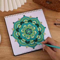 Mandala Coloring Book for Adults Relaxation and Teens Stress Relief, Spiral C…