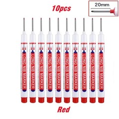 10PCS Deep Hole Marker Pen 20mm Long Nib Waterproof Wood Metal Construction Tool