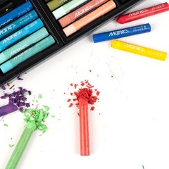 Oil Pastels Set Tin Box 48 Colors 4 White Sticks Rich Pigments Art 10×70 mm