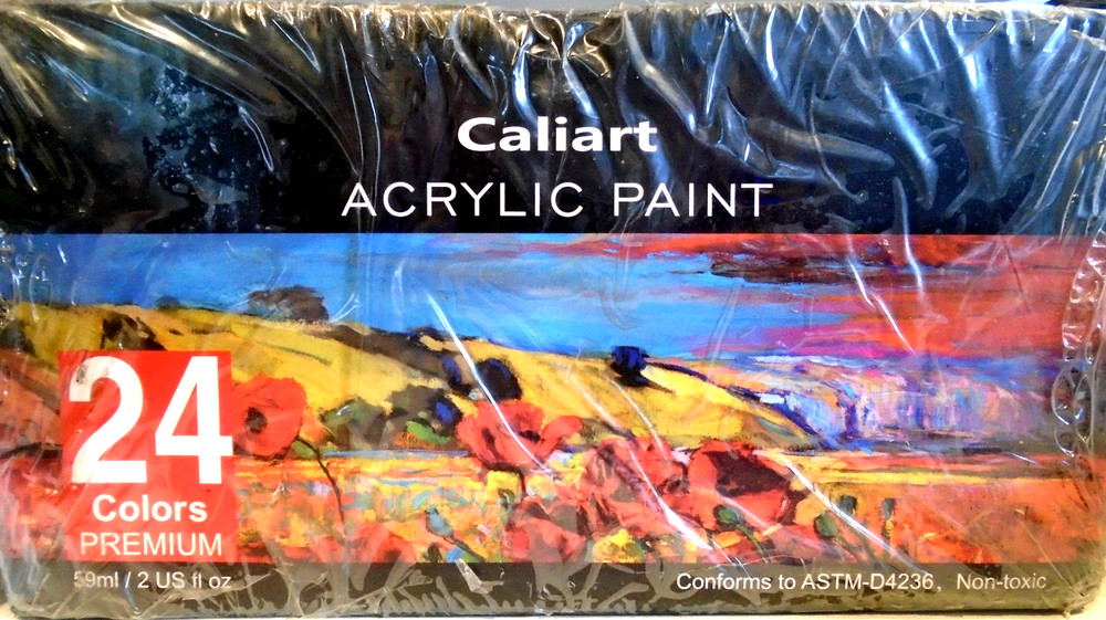 Caliart Acrylic Paint 24 Color Art Supplies Conforms To ASTM-D4236 non-toxic