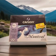 Canson Montval Watercolour Paper 100 Sheets 24x32cm 300 g/m2 140 lb Cold Pressed